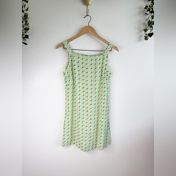 Soda Blu Dresses & Skirts - SODA BLU Vintage 90s Green Printed Mini Dress Size Medium